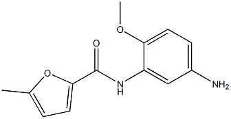 N-(5-amino-2-methoxyphenyl)-5-methylfuran-2-carboxamide Struktur