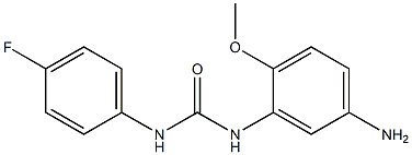 N-(5-amino-2-methoxyphenyl)-N'-(4-fluorophenyl)urea Struktur