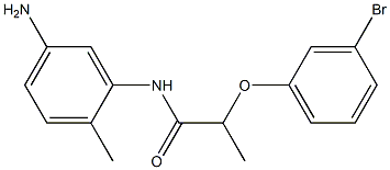N-(5-amino-2-methylphenyl)-2-(3-bromophenoxy)propanamide Struktur