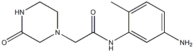 N-(5-amino-2-methylphenyl)-2-(3-oxopiperazin-1-yl)acetamide Struktur