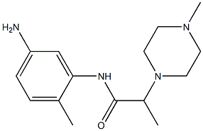N-(5-amino-2-methylphenyl)-2-(4-methylpiperazin-1-yl)propanamide 结构式