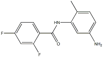 N-(5-amino-2-methylphenyl)-2,4-difluorobenzamide 结构式