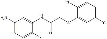 N-(5-amino-2-methylphenyl)-2-[(2,5-dichlorophenyl)sulfanyl]acetamide Struktur