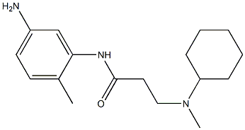 N-(5-amino-2-methylphenyl)-3-[cyclohexyl(methyl)amino]propanamide Struktur