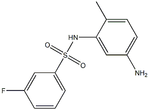 N-(5-amino-2-methylphenyl)-3-fluorobenzenesulfonamide,,结构式