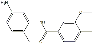 N-(5-amino-2-methylphenyl)-3-methoxy-4-methylbenzamide Struktur