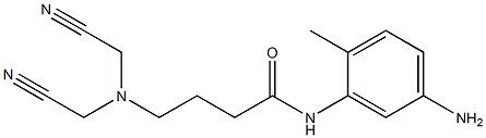 N-(5-amino-2-methylphenyl)-4-[bis(cyanomethyl)amino]butanamide Structure