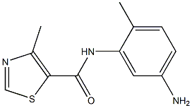 N-(5-amino-2-methylphenyl)-4-methyl-1,3-thiazole-5-carboxamide Structure