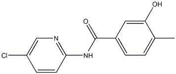N-(5-chloropyridin-2-yl)-3-hydroxy-4-methylbenzamide,,结构式