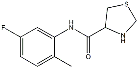 N-(5-fluoro-2-methylphenyl)-1,3-thiazolidine-4-carboxamide|