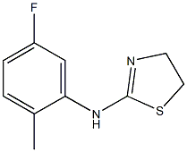 N-(5-fluoro-2-methylphenyl)-4,5-dihydro-1,3-thiazol-2-amine Struktur