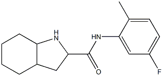 N-(5-fluoro-2-methylphenyl)octahydro-1H-indole-2-carboxamide 结构式