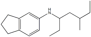 N-(5-methylheptan-3-yl)-2,3-dihydro-1H-inden-5-amine Struktur