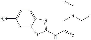 N-(6-amino-1,3-benzothiazol-2-yl)-2-(diethylamino)acetamide Struktur