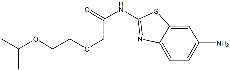 N-(6-amino-1,3-benzothiazol-2-yl)-2-[2-(propan-2-yloxy)ethoxy]acetamide Structure