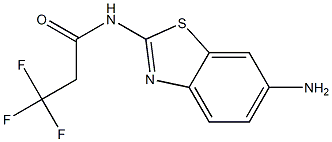N-(6-amino-1,3-benzothiazol-2-yl)-3,3,3-trifluoropropanamide,,结构式