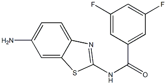 N-(6-amino-1,3-benzothiazol-2-yl)-3,5-difluorobenzamide Struktur