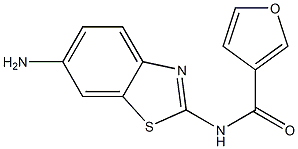  N-(6-amino-1,3-benzothiazol-2-yl)-3-furamide