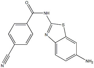 N-(6-amino-1,3-benzothiazol-2-yl)-4-cyanobenzamide Struktur