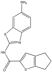 N-(6-amino-1,3-benzothiazol-2-yl)-4H,5H,6H-cyclopenta[b]thiophene-2-carboxamide Structure