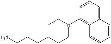 N-(6-aminohexyl)-N-ethylnaphthalen-1-amine Structure