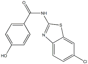 N-(6-chloro-1,3-benzothiazol-2-yl)-4-hydroxybenzamide Structure