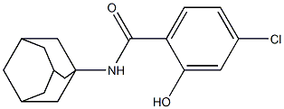 N-(adamantan-1-yl)-4-chloro-2-hydroxybenzamide 结构式