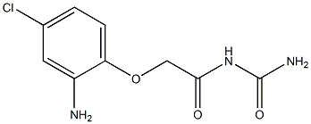 N-(aminocarbonyl)-2-(2-amino-4-chlorophenoxy)acetamide Structure