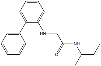 N-(butan-2-yl)-2-[(2-phenylphenyl)amino]acetamide Structure