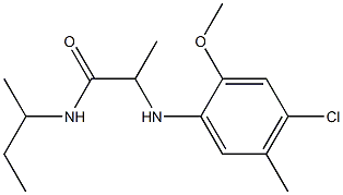  N-(butan-2-yl)-2-[(4-chloro-2-methoxy-5-methylphenyl)amino]propanamide