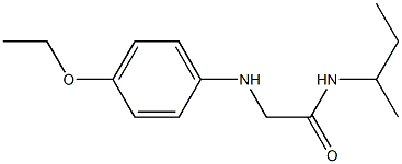 N-(butan-2-yl)-2-[(4-ethoxyphenyl)amino]acetamide Structure