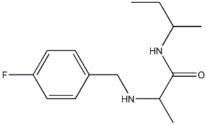 N-(butan-2-yl)-2-{[(4-fluorophenyl)methyl]amino}propanamide Structure
