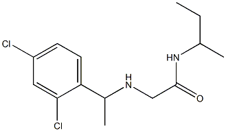 N-(butan-2-yl)-2-{[1-(2,4-dichlorophenyl)ethyl]amino}acetamide|