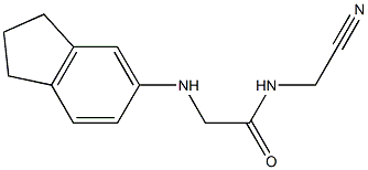 N-(cyanomethyl)-2-(2,3-dihydro-1H-inden-5-ylamino)acetamide 结构式