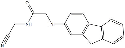 N-(cyanomethyl)-2-(9H-fluoren-2-ylamino)acetamide 化学構造式