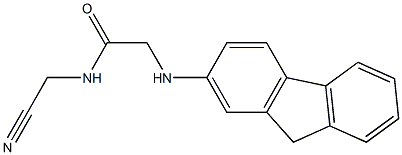 N-(cyanomethyl)-2-(9H-fluoren-2-ylamino)acetamide Structure