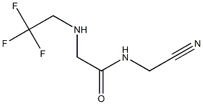 N-(cyanomethyl)-2-[(2,2,2-trifluoroethyl)amino]acetamide,,结构式