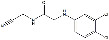 N-(cyanomethyl)-2-[(3,4-dichlorophenyl)amino]acetamide Structure