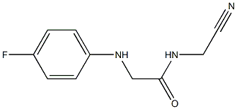 N-(cyanomethyl)-2-[(4-fluorophenyl)amino]acetamide Structure