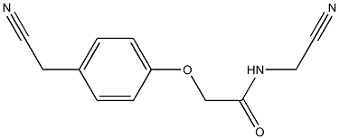 N-(cyanomethyl)-2-[4-(cyanomethyl)phenoxy]acetamide Structure