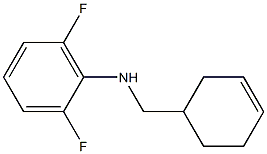 N-(cyclohex-3-en-1-ylmethyl)-2,6-difluoroaniline 结构式