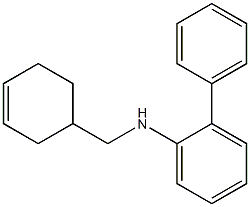 N-(cyclohex-3-en-1-ylmethyl)-2-phenylaniline 结构式