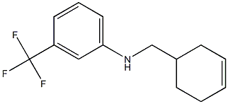 N-(cyclohex-3-en-1-ylmethyl)-3-(trifluoromethyl)aniline Struktur