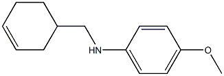 N-(cyclohex-3-en-1-ylmethyl)-4-methoxyaniline Structure