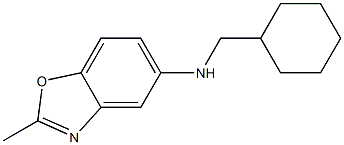 N-(cyclohexylmethyl)-2-methyl-1,3-benzoxazol-5-amine,,结构式