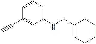 N-(cyclohexylmethyl)-3-ethynylaniline Struktur