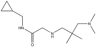 N-(cyclopropylmethyl)-2-({2-[(dimethylamino)methyl]-2-methylpropyl}amino)acetamide