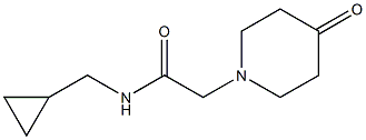 N-(cyclopropylmethyl)-2-(4-oxopiperidin-1-yl)acetamide Struktur