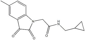 N-(cyclopropylmethyl)-2-(5-methyl-2,3-dioxo-2,3-dihydro-1H-indol-1-yl)acetamide|