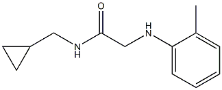 N-(cyclopropylmethyl)-2-[(2-methylphenyl)amino]acetamide Struktur